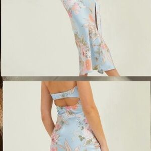 Floral Blue Maxi Dress